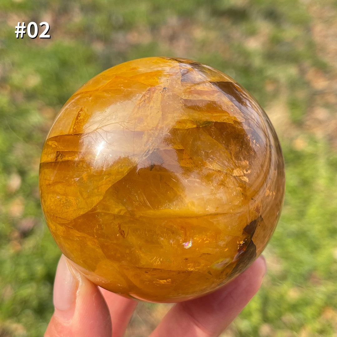 Unique,Natural Golden Healer Sphere
