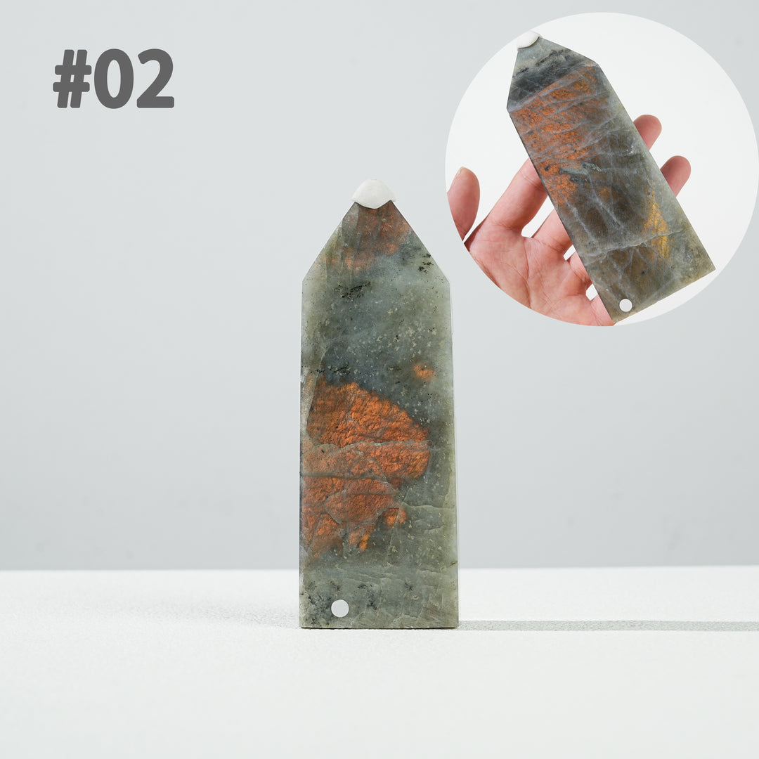 Unique, Natural Labradorite Point