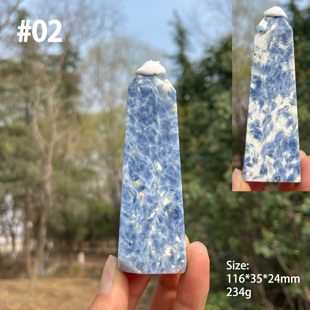 Unique,Natural Crystal Blue Kyanite Point