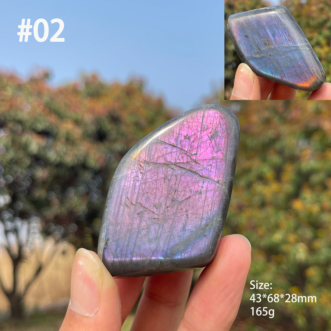 Unique,Natural Crystal Labradorite Ornament