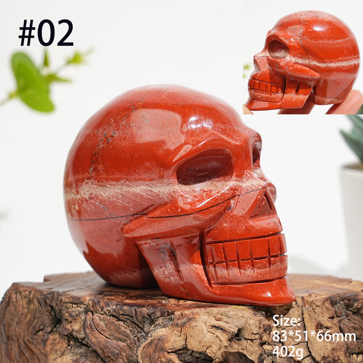 Unique,Natural Crystal Red Jasper Skull