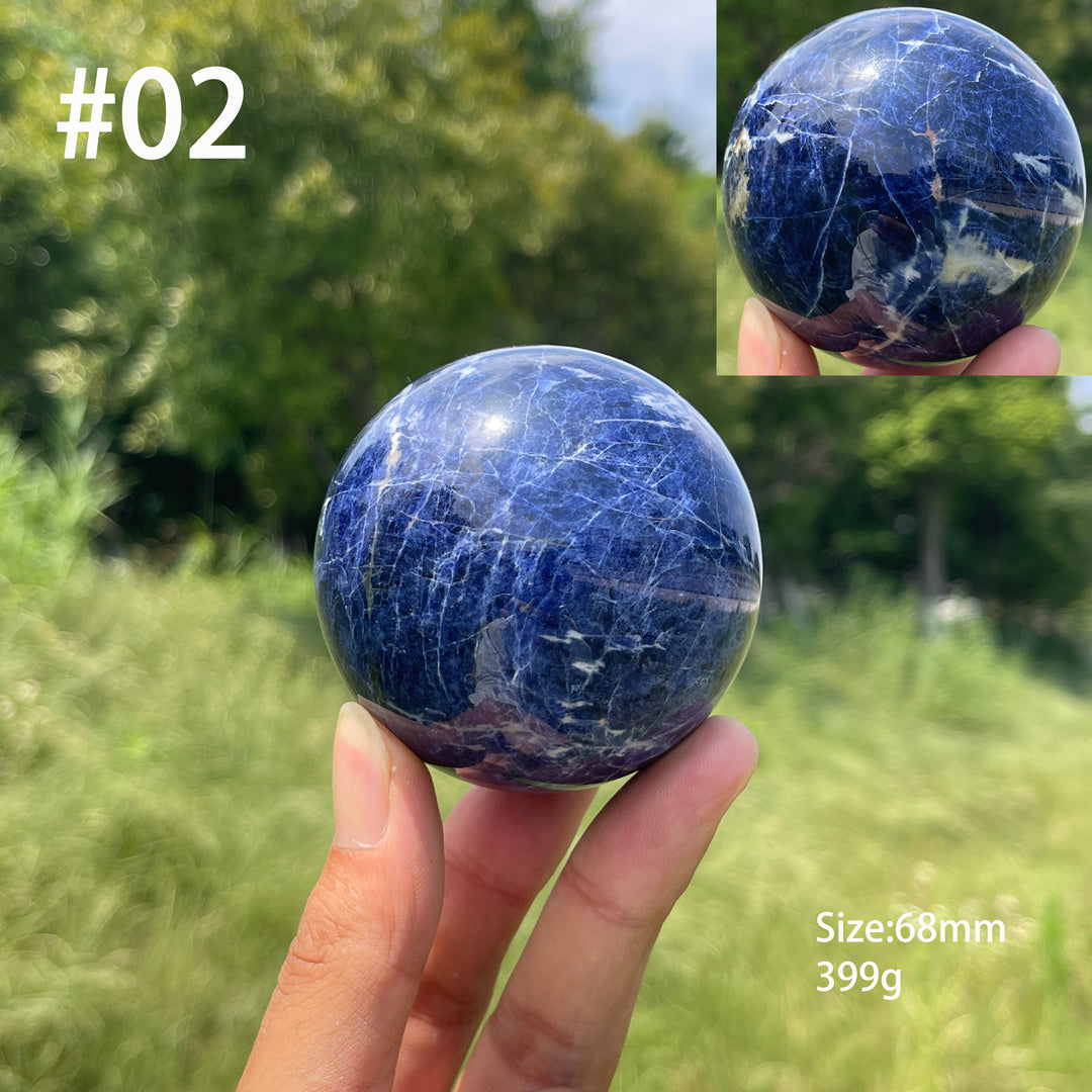 Unique,Natural Crystal Serene Sodalite Sphere
