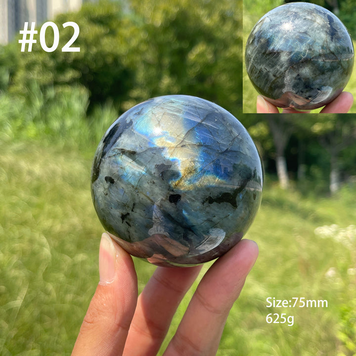Unique,Natural Crystal Labradorite Sphere