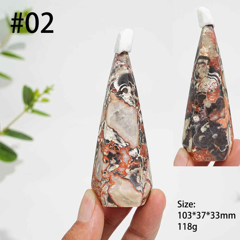 Unique,Natural Crystal Money Agate Diamond Tower