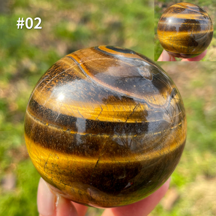 Unique,Natural Crystal Tiger Eye Sphere