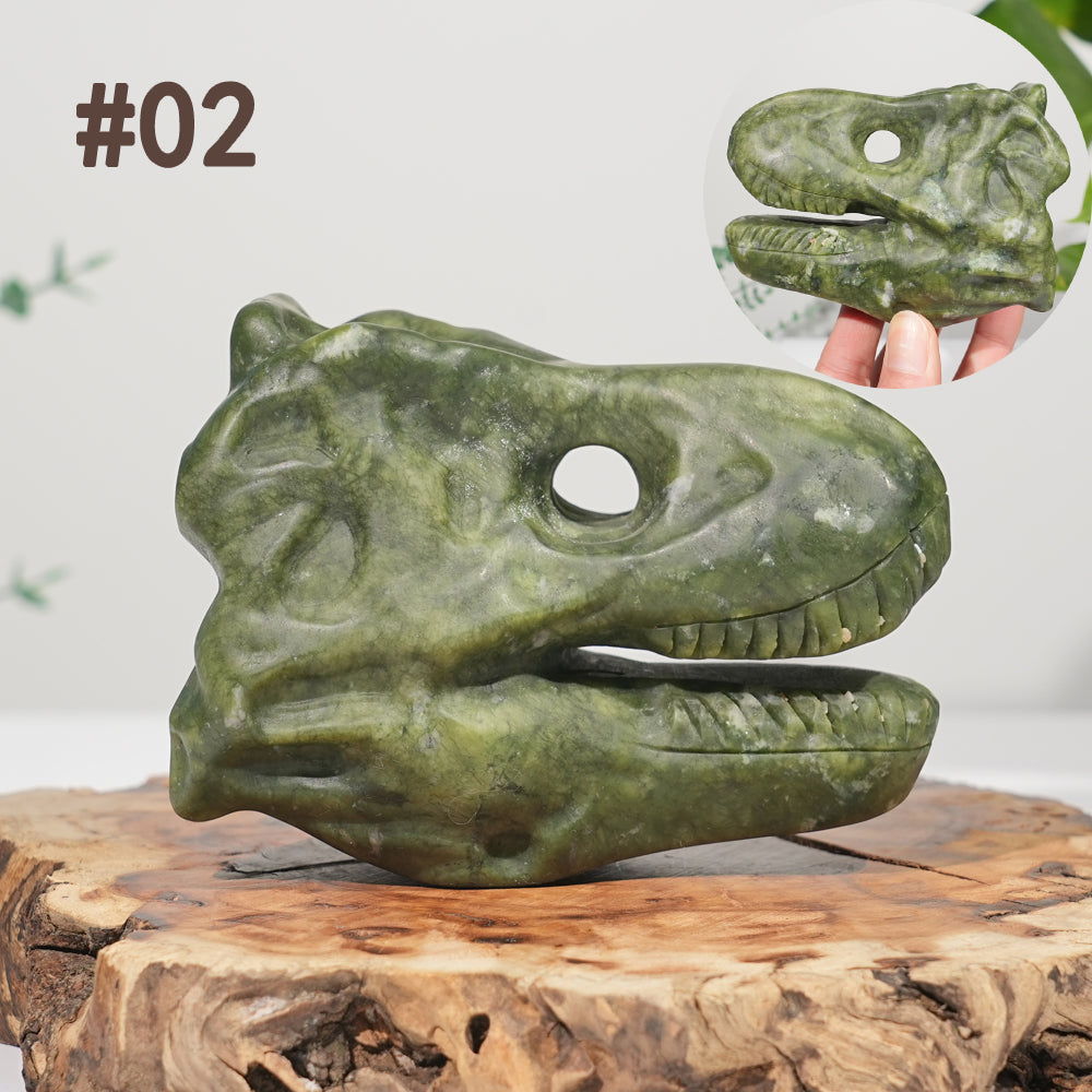 Unique,Natural Carving Dinosaur Skull