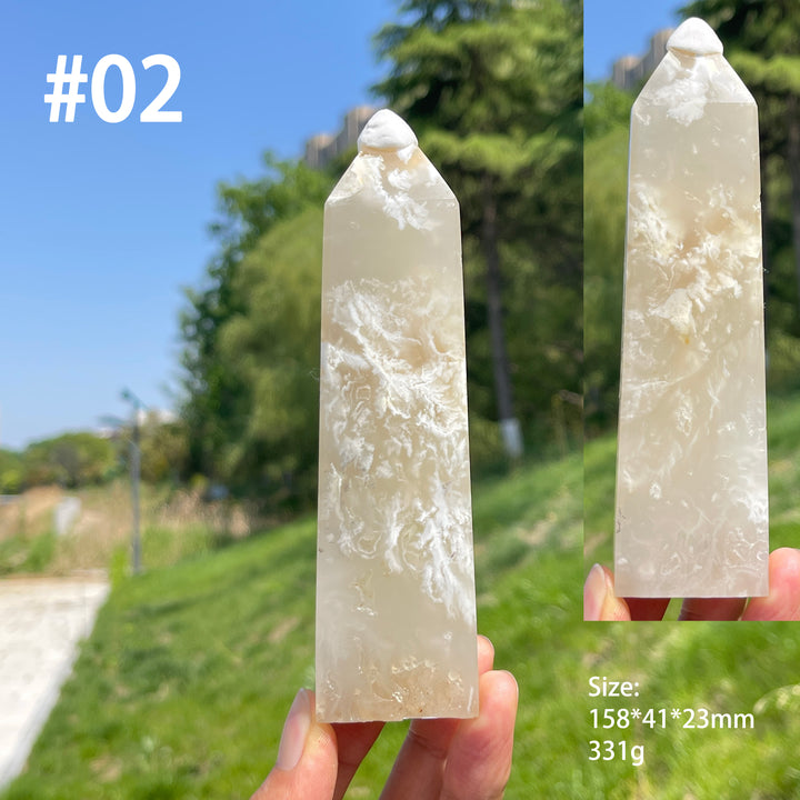 Unique,Natural Feather Agate Crystal Point
