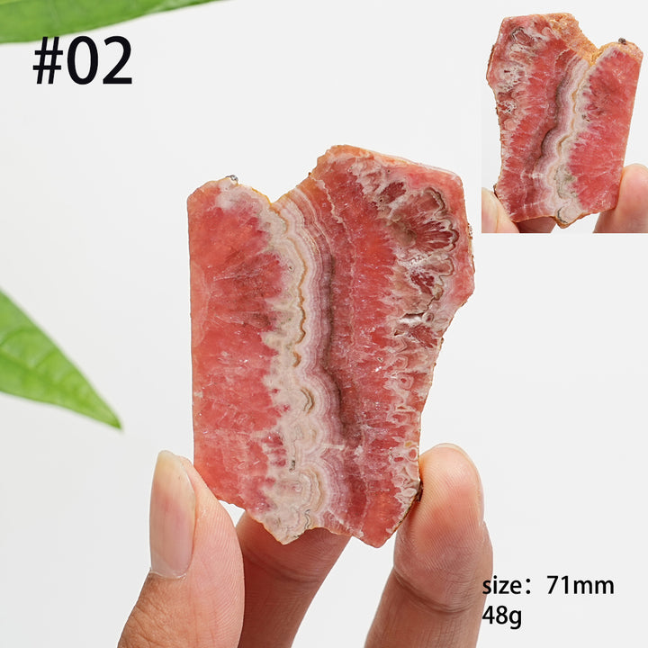 Unique,Natural Rhodochrosite Crystal Slice