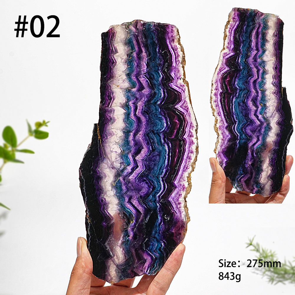 Unique,Natural Crystal Stunning Fluorite Slice