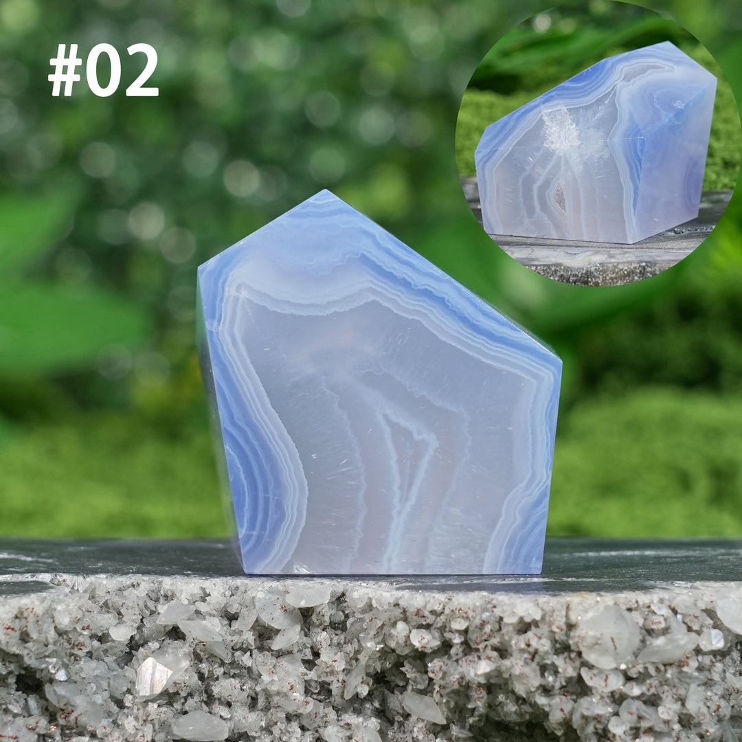 Unique, Natural Top Blue Agate Freeform