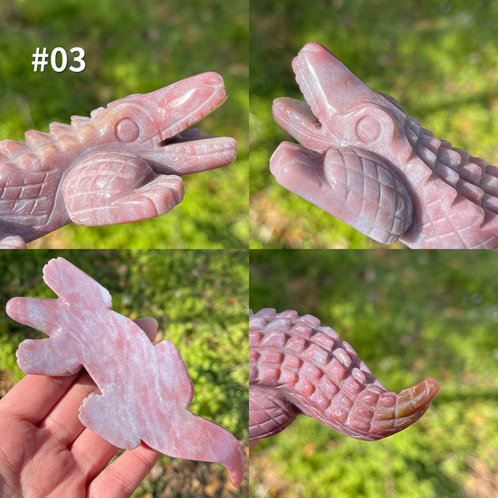 Unique,Natural Crystal Ocean Jasper Crocodile