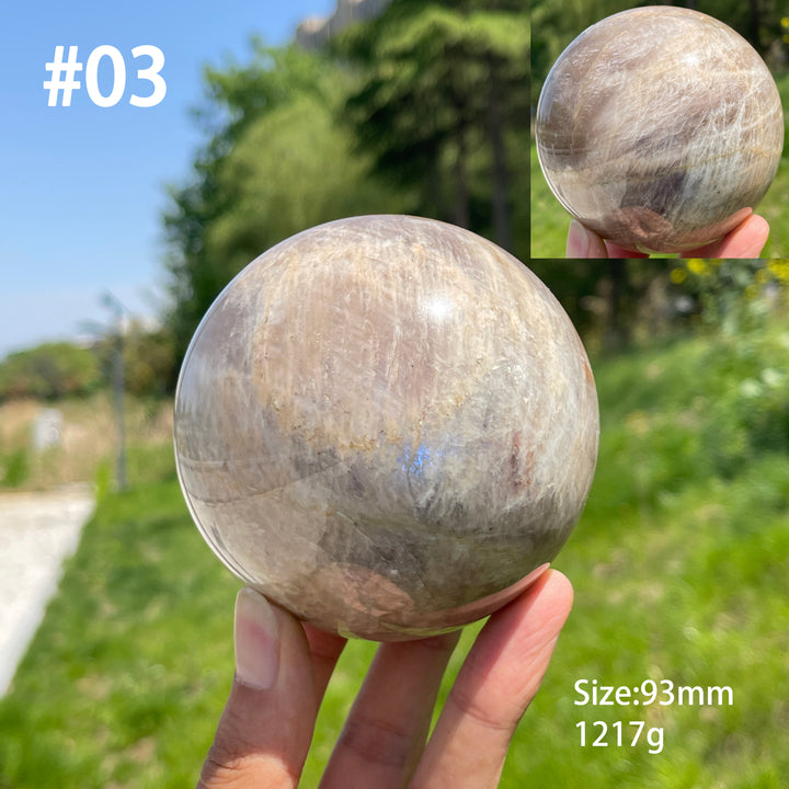 Unique,A Slightly Imperfect Crystal Moonstone Sphere