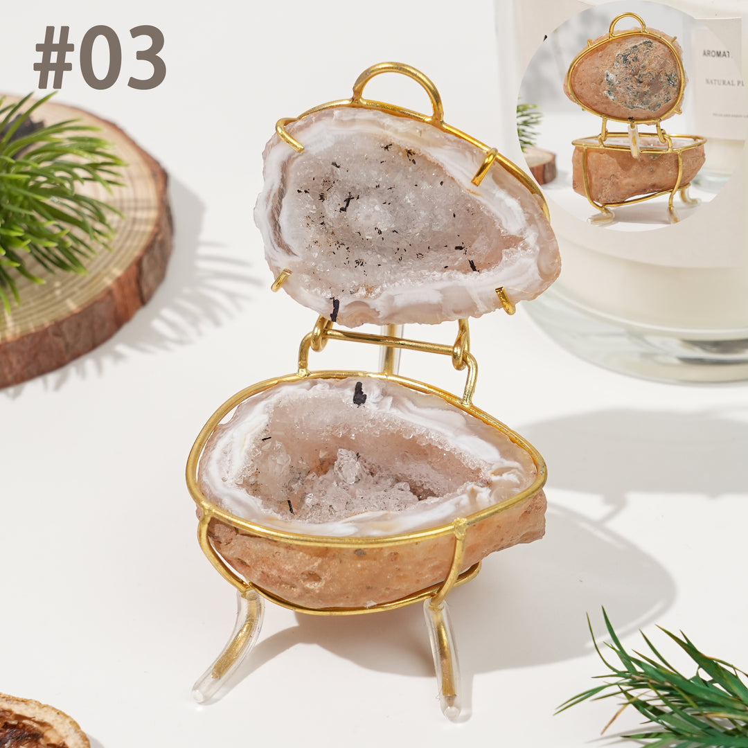 Unique, Natural Agate Geode Treasure Basin