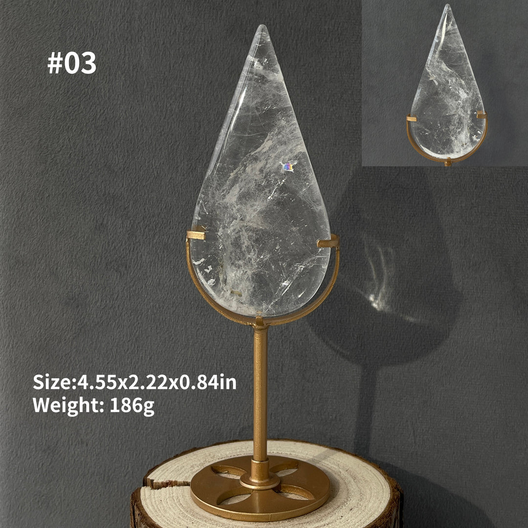 Unique,Natural Crystal Teardrop
