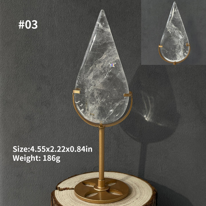 Unique,Natural Crystal Teardrop