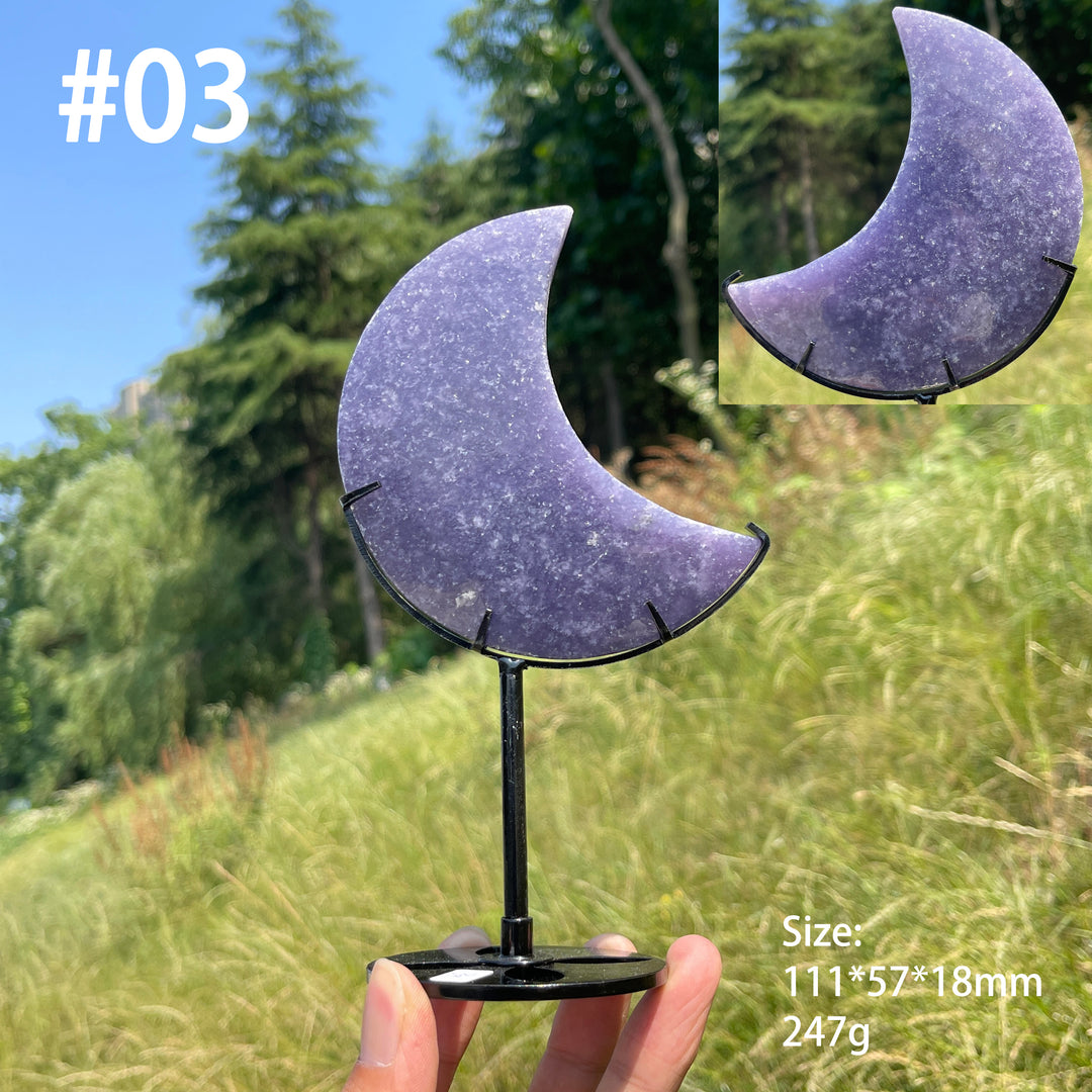 Unique,Natural Lepidolite Moon