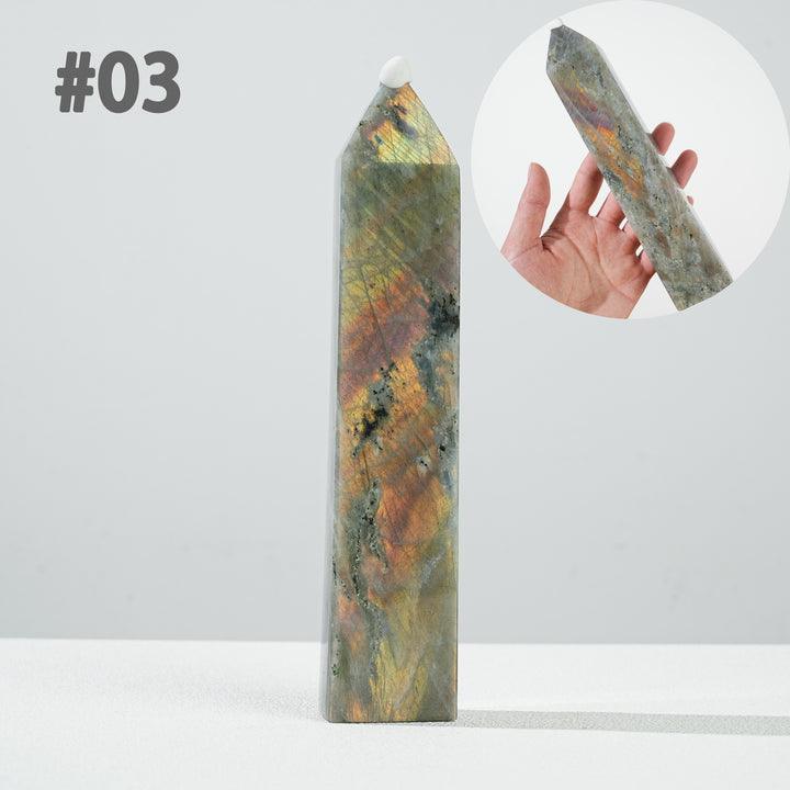 Unique, Natural Labradorite Point