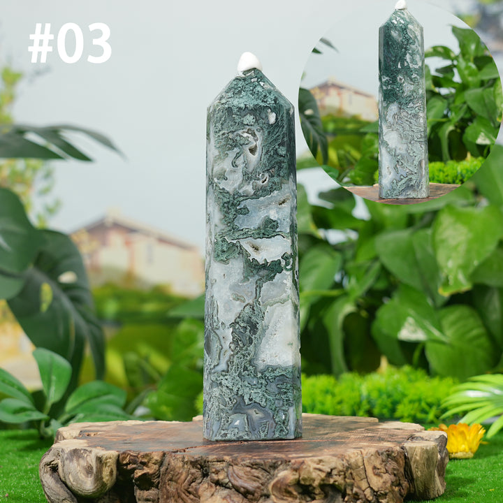 Unique, Natural Moss Agate Point