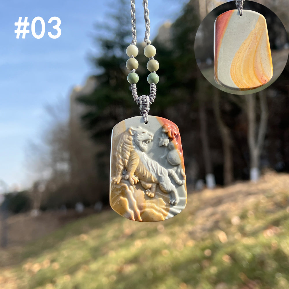Natural Alashan Agate Pendant
