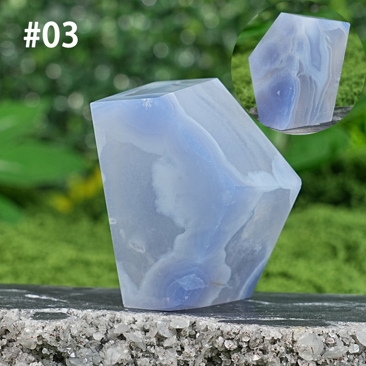 Unique, Natural Top Blue Agate Freeform