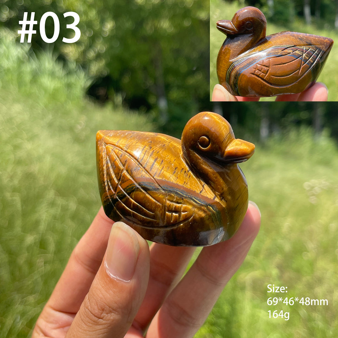 Unique,Natural Crystal Tiger Eye Animal Carving
