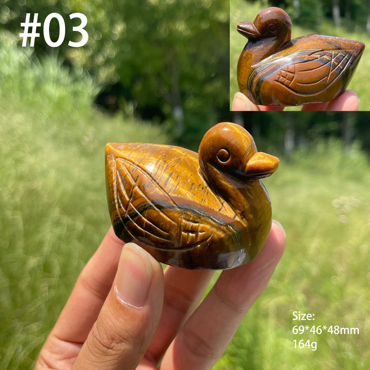 Unique,Natural Crystal Tiger Eye Animal Carving