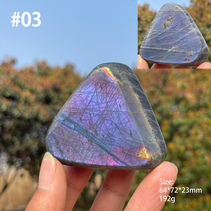 Unique,Natural Crystal Labradorite Ornament