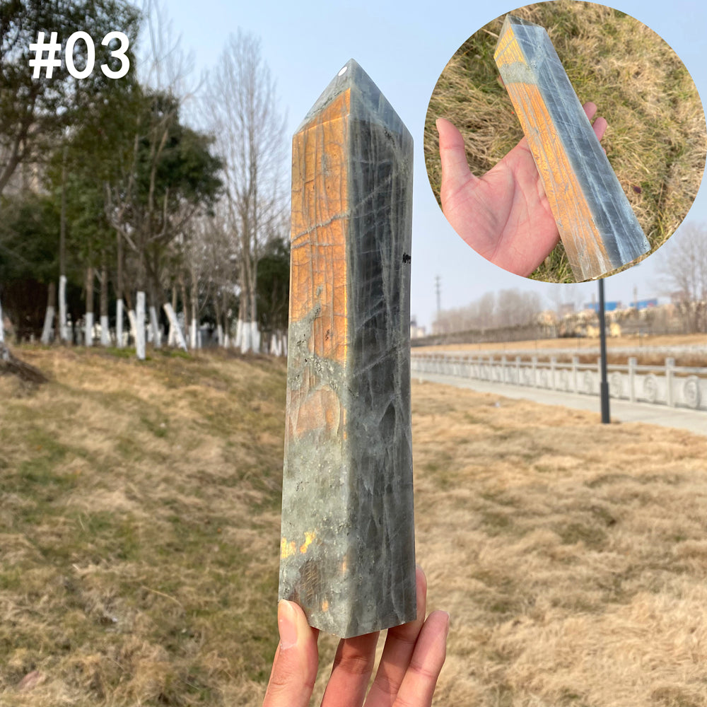 Unique, Natural Labradorite Point