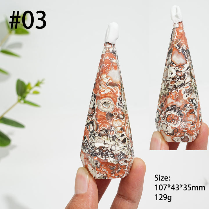 Unique,Natural Crystal Money Agate Diamond Tower