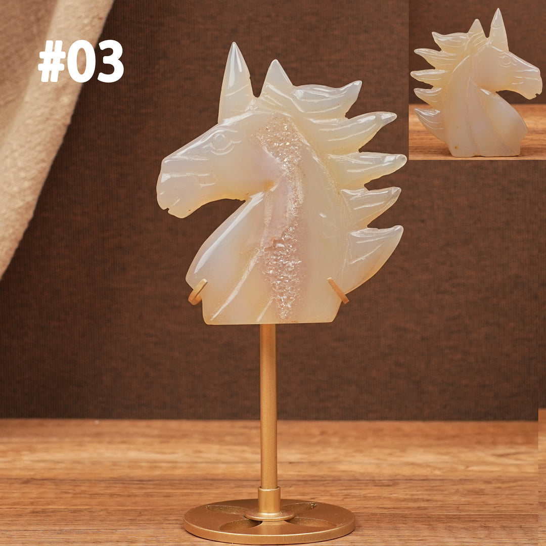 Unique, Agate Geode Unicorn