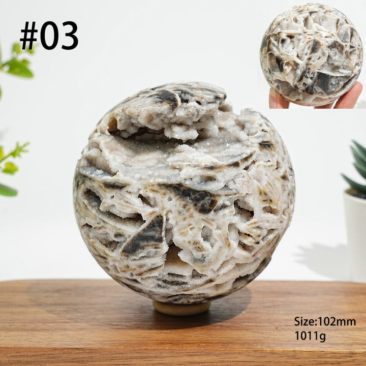 Unique,Natural Crystal Intricate Sphalerite Sphere