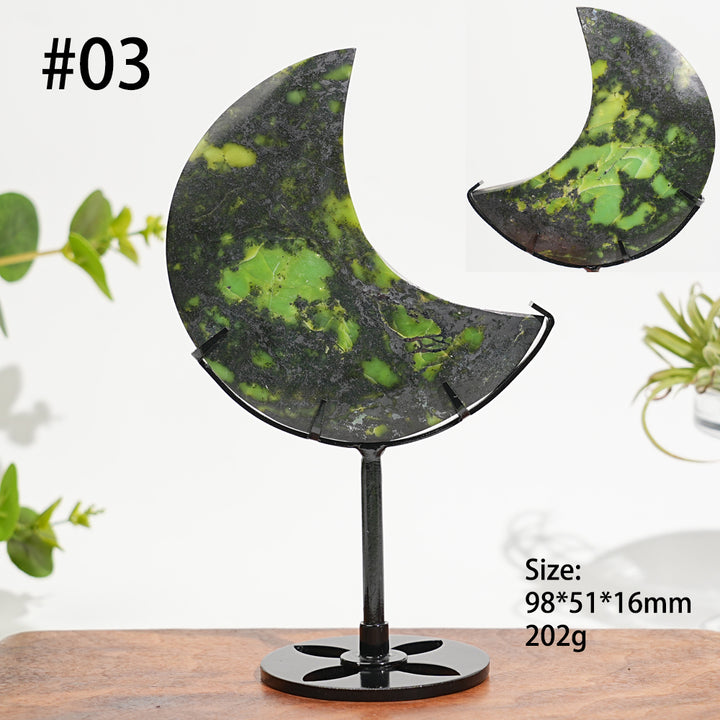 Unique,Natural Crystal Serpentine Moon