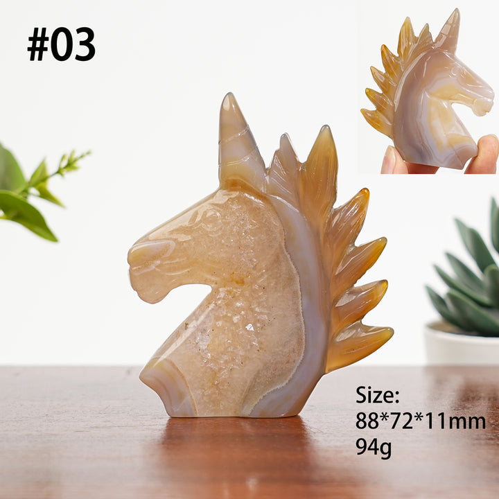 Unique, Agate Geode Unicorn