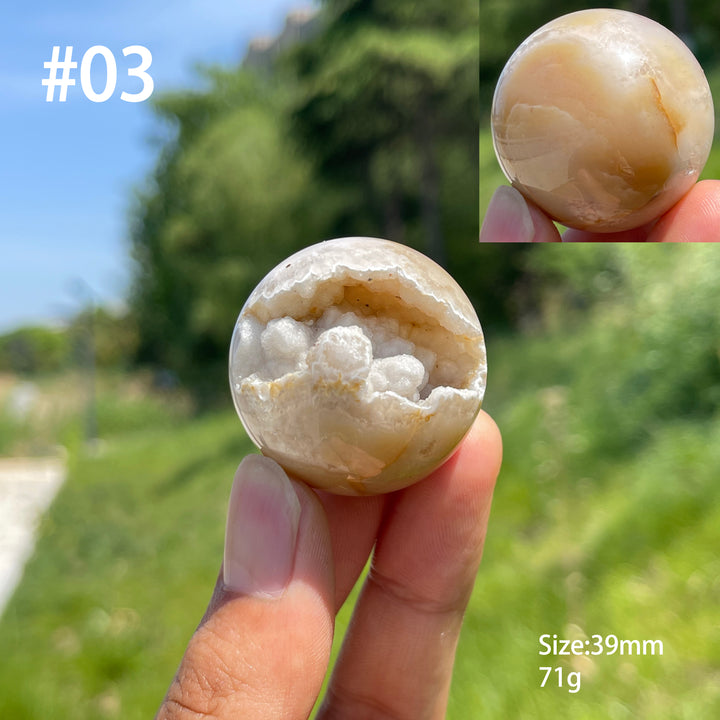 Unique,Natural Agate Geode Crystal Druzy Sphere