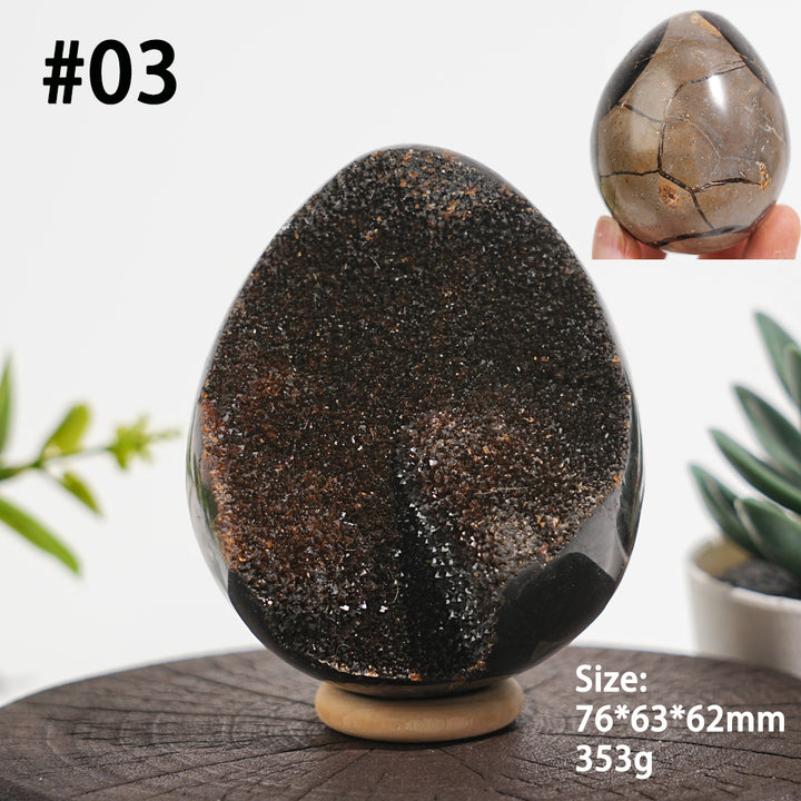 Unique,Natural Crystal Septarian Egg