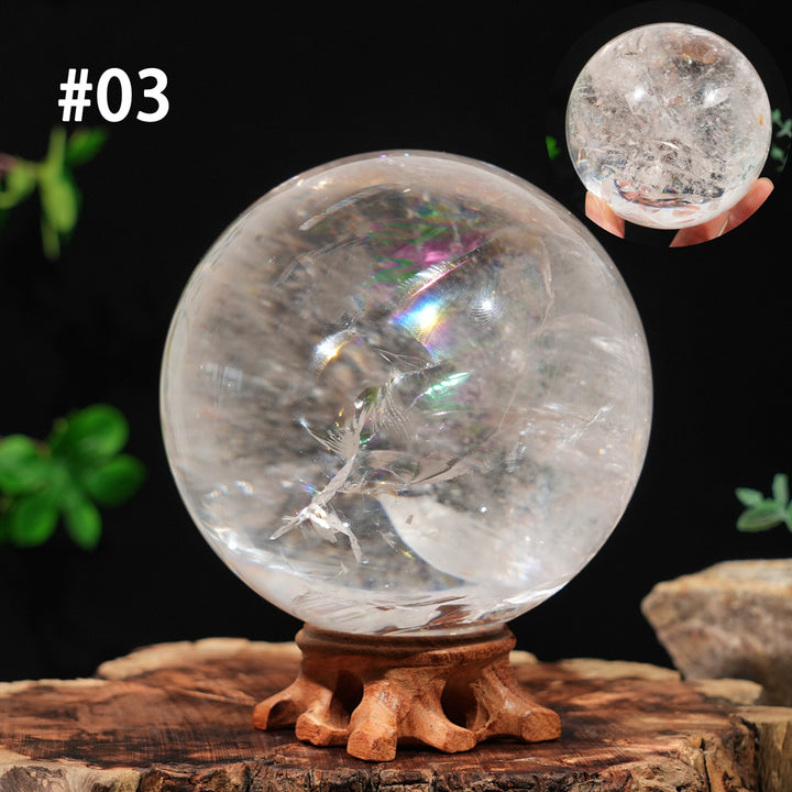 Unique, Natural Top Clear Quartz Sphere
