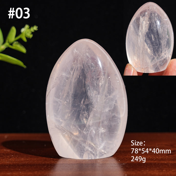Unique,Natural Crystal Rose Quartz Ornament