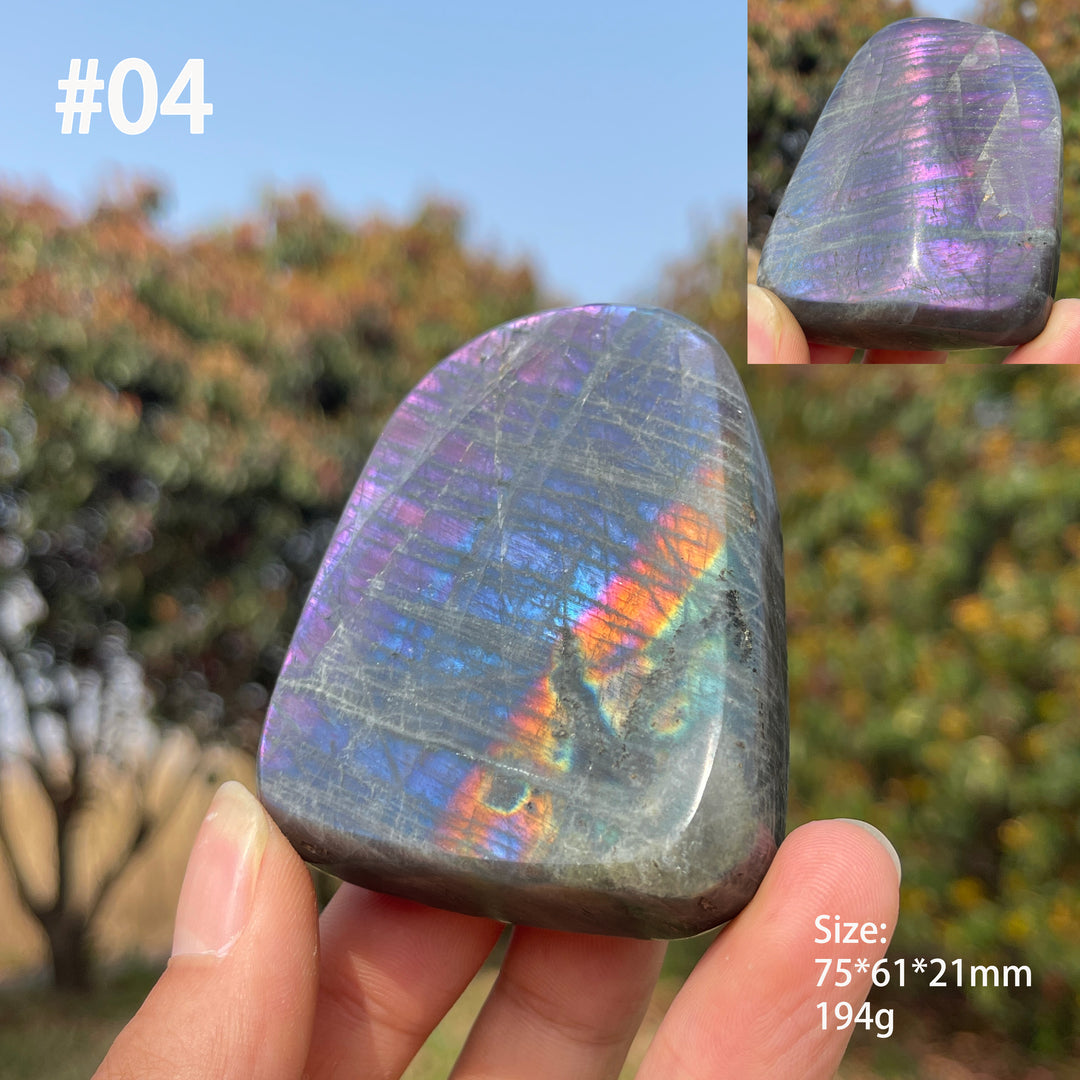 Unique,Natural Crystal Labradorite Ornament