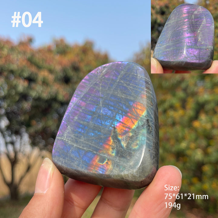 Unique,Natural Crystal Labradorite Ornament