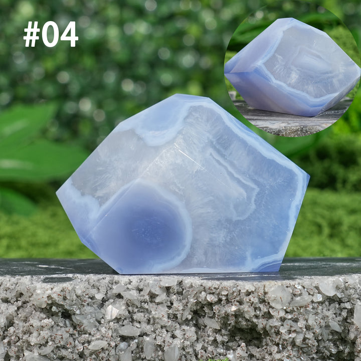 Unique, Natural Top Blue Agate Freeform