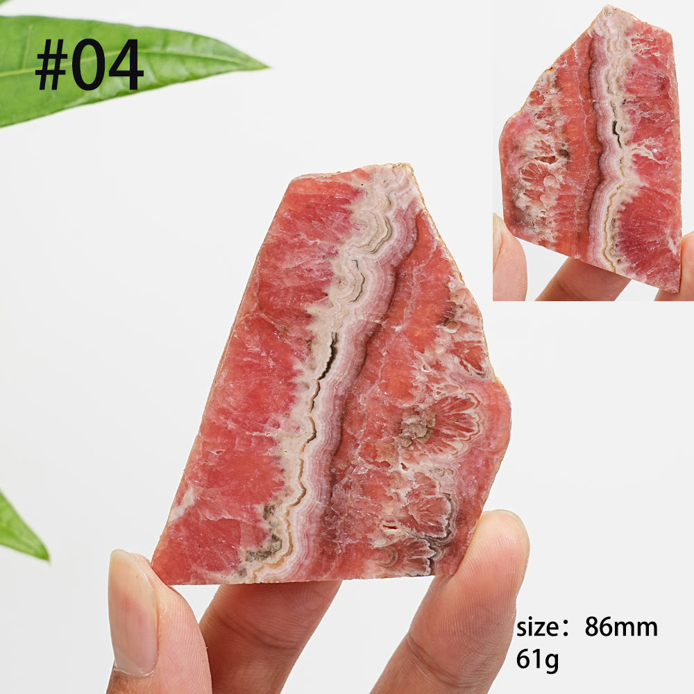 Unique,Natural Rhodochrosite Crystal Slice