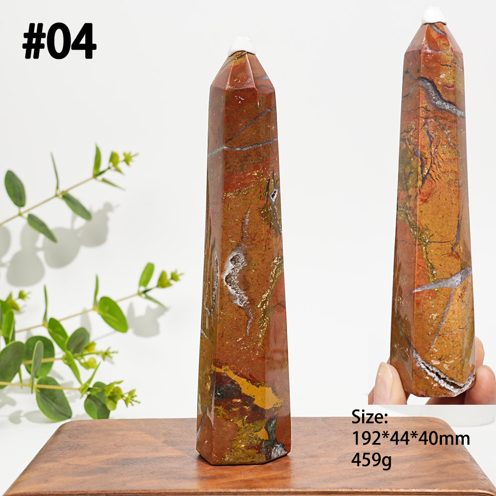 Unique,Natural Crystal Ocean Jasper Point