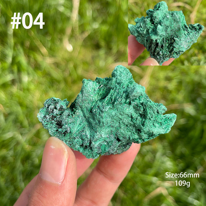 Unique,Natural Crystal Acicular Malachite Raw