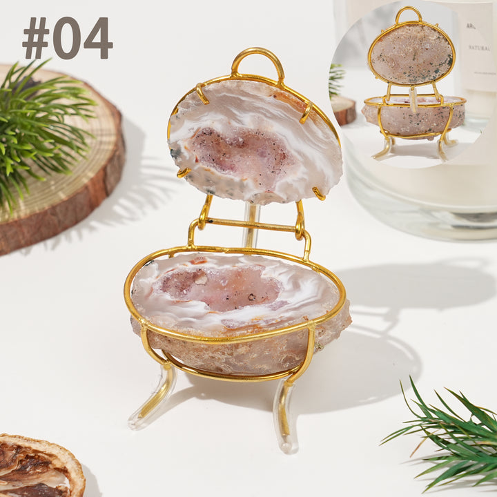 Unique, Natural Agate Geode Treasure Basin