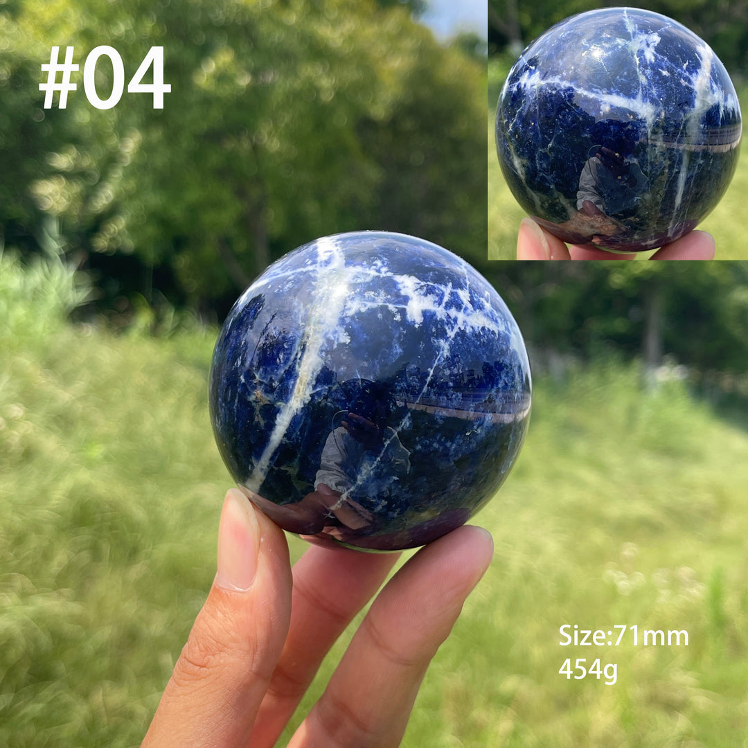 Unique,Natural Crystal Serene Sodalite Sphere