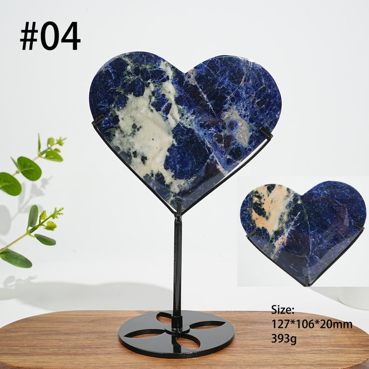 Unique,Natural Crystal Sodalite Heart