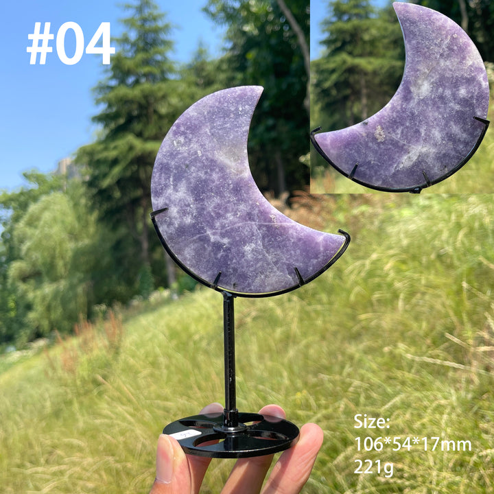 Unique,Natural Lepidolite Moon