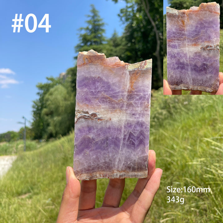 Unique,A Slightly Imperfect Natural Amethyst Agate Slice