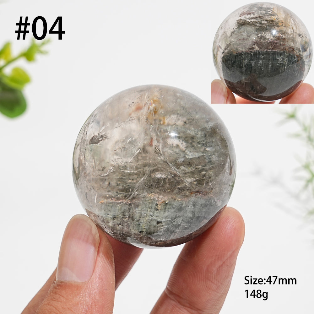 Unique,Natural Crystal Garden Quartz Sphere