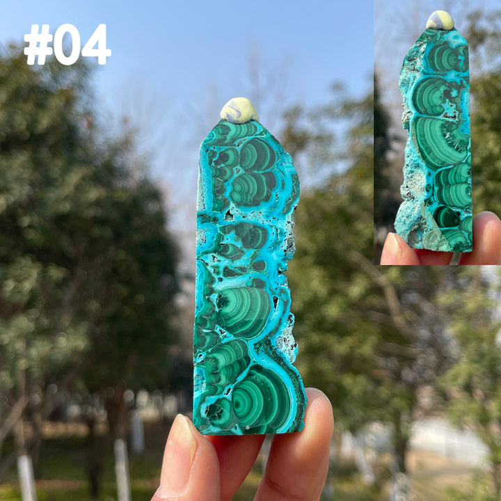 Unique,Natural Crystal Chrysocolla Point
